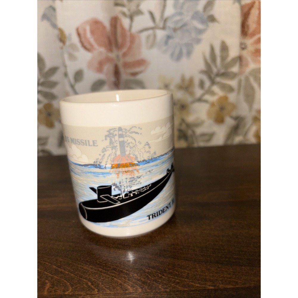 Trident 11 D5 Missile White Ceramic Coffee Mug
